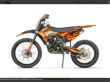 Preview: Nitro Motors 250cc Tornado Dirtbike 21/18 Zoll 5-Gang Manuell