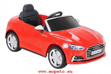 Kinder Elektroauto Audi S5 Cabriolet 2x45 Watt Motor 12V10Ah Batterie Leder Sitz