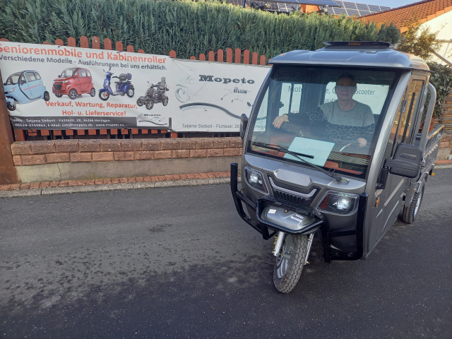 Elektro-Lastendreirad "CargoPower Cabin" 25/45 km/h