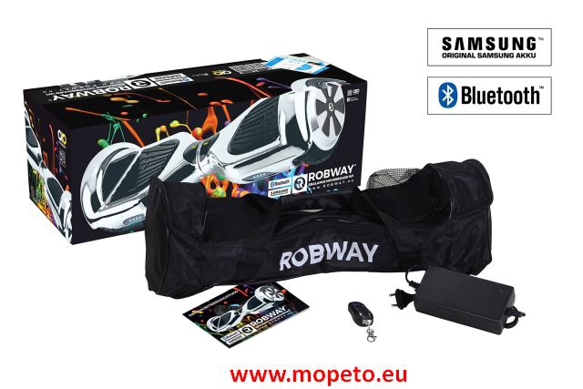 E-Balance Hoverboard ROBWAY W1 6,5`Reifen mit App-Funktion