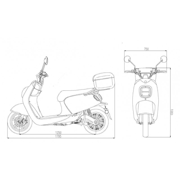 ELETTRICO 2.0 , Lithium, 45km/h, 25 km/h