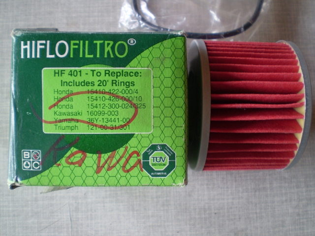 1109 GPX600R ZX600A Oelfilter Hiflo HF 40, neu