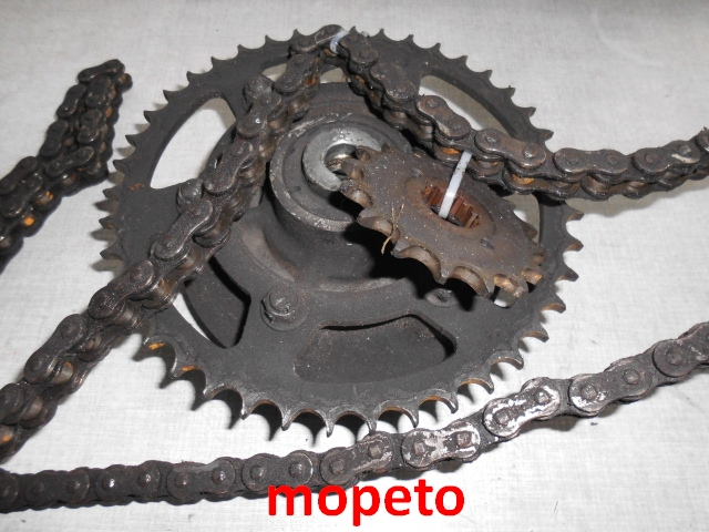 1503 Kawasaki EX500A Kettensatz Kette Ritzel Kettenrad