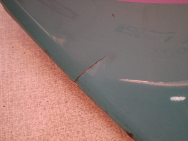 Kawasaki GPZ 600 ZX600A Seitenverkleidung links Mitte